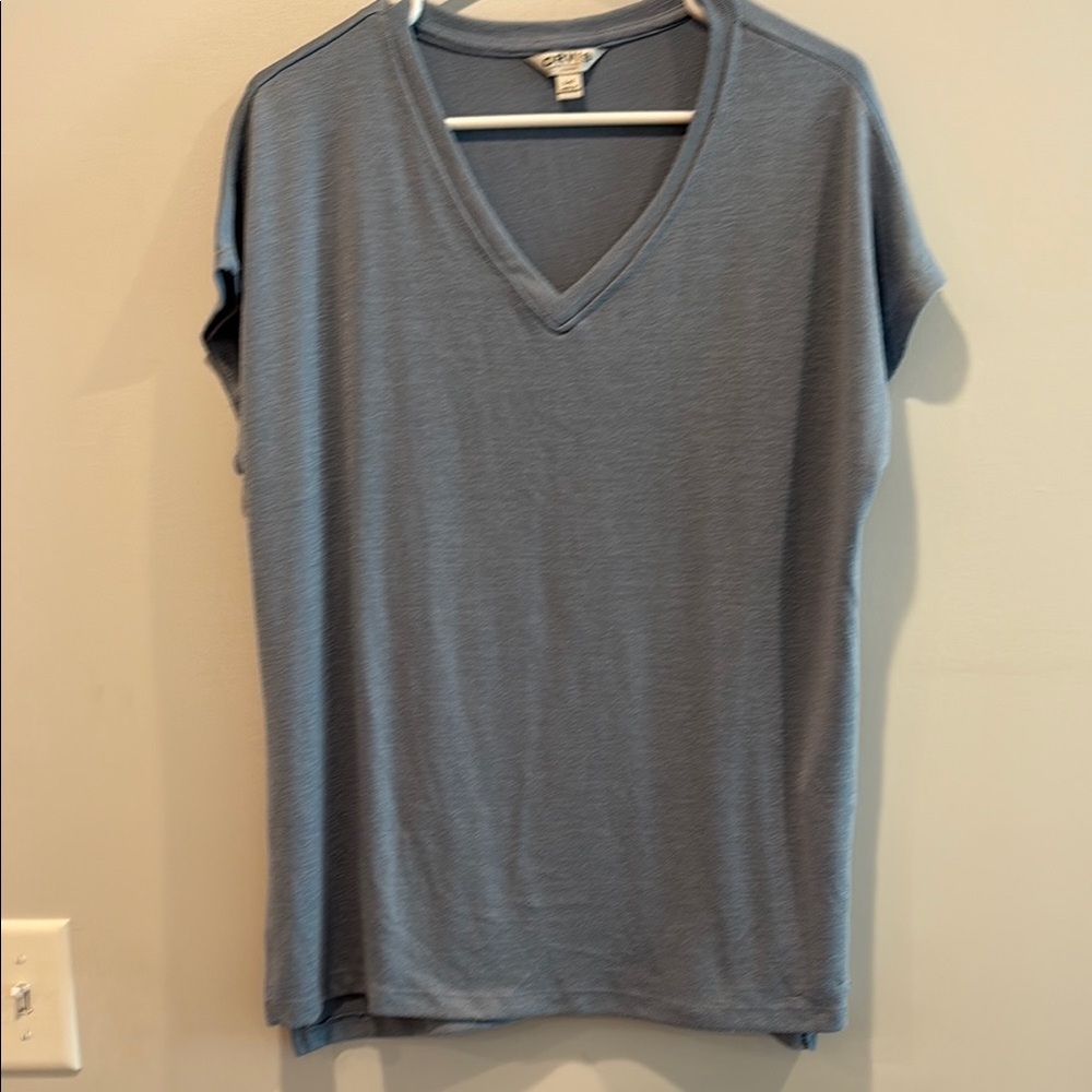 Orvis light blue  Cap Sleeve Relaxed T-Shirt
